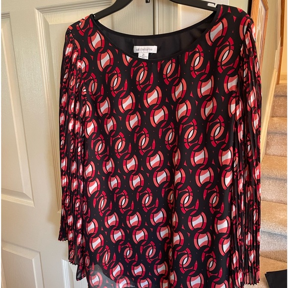 Liz Claiborne printed blouse - Picture 1 of 6